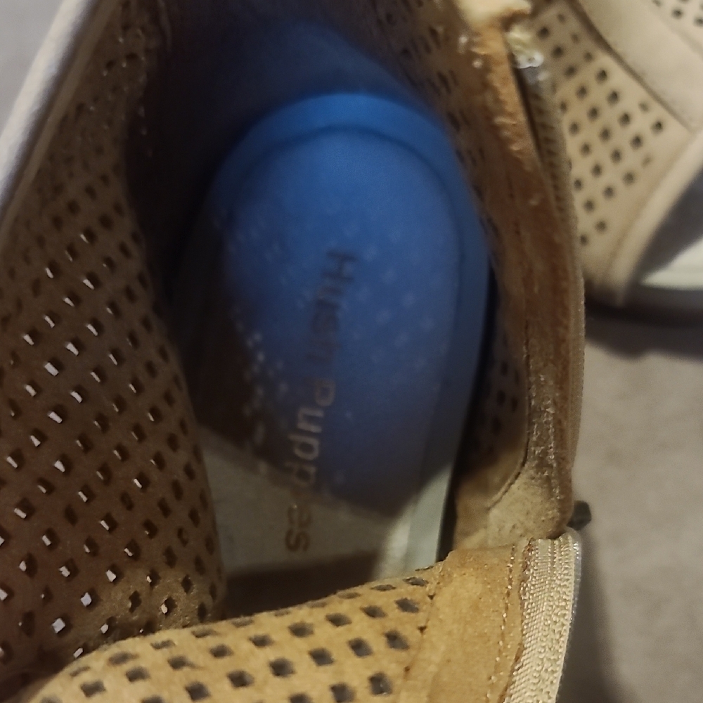 Hush Puppies Beige Perforated Ankle Booties - Picture 3 of 9